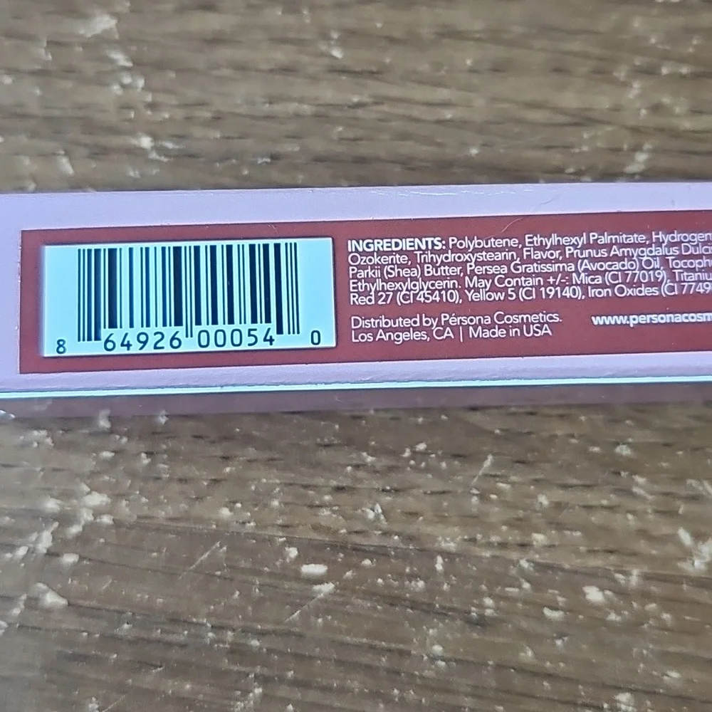 NIB Persona Lip Gloss Toffee Gloss